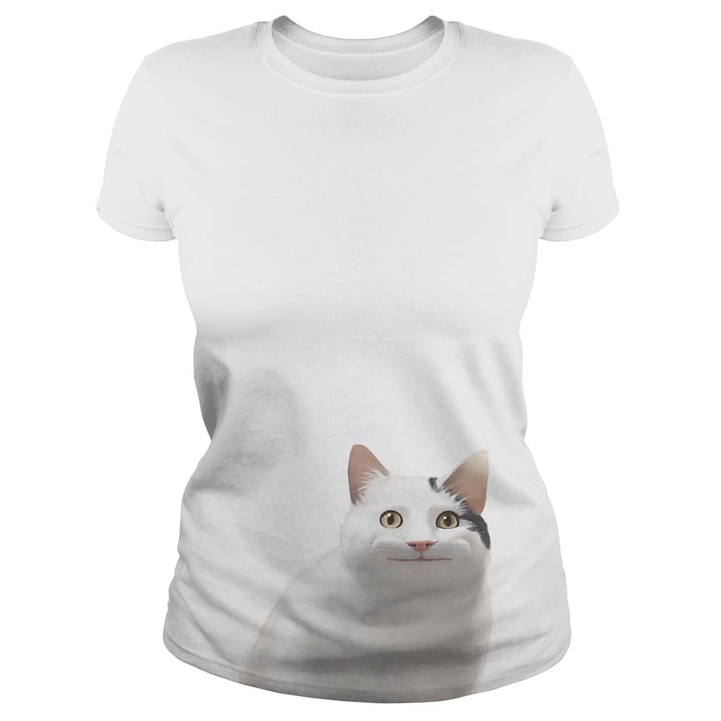 Polera Mujer Polera Gato Polera Gato Gato Educado (modelo 244) Mujer